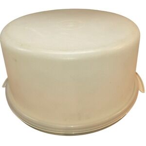 Vintage Tupperware Cake Cupcake Pie Round Container‎ Keeper 13x7